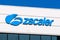 Feb 14, 2020 San Jose / CA / USA - Close up of Zscaler logo at their headquarters in Silicon Valley; Zscaler Inc is a global cloud