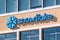 Feb 19, 2020 San Mateo / CA / USA - Snowflake symbol and logo at the company corporate headquarters in Silicon Valley; Snowflake