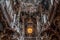 Feb 2, 2020 - Munich, Germany: Ornate Second floor of altar with crucifix inside Baroque church Asamkirche