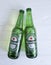 February 11, 2017 Ukraine Kiev freshness international drink Heineken Lager Beer on black wooden