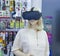 February 11 Ukraine, Kiev, virtual reality glasses mannequin shop Samsung
