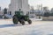 February 13, 2021 Balti or Beltsy, Moldova heavy equipment in the municipal service of the city. Illustrative editorial