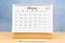 February 2024, Monthly desk calendar for 2024 year