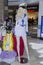 FEBRUARY 28 - Mannequin girl blonde clothing for sailors in shop - on Fabruary 20, 2015 in BEER-SHEVA,Negev, Israel
