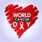 February 4, World Cancer Day. Creative greeting card design. Template for graphics vector.