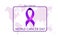 February 4 world cancer day. With purple colors and a background map