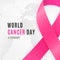 February 4 - World Cancer Day web banner background