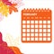 February month calendar. Colorful february month calendar