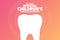 February is National Children Dental Health Month. Holiday concept. Template for background, banner, card, poster with