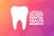 February is National Children Dental Health Month. Holiday concept. Template for background, banner, card, poster with