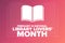 February is National Library Lovers Month. Holiday concept. Template for background, banner, card, poster with text