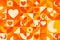 February is Teen Dating Violence Awareness Month. Seamless geometric pattern. Template for background, banner, card