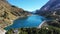 The Fedaia lake dam Fedaia lake, an artificial lake near Canazei, located at the foot of Marmolada massif, Dolomites, Trentino.