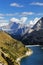 Fedaia lake in Dolomites