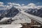 Fedchenko glacier in Tajikistan