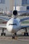 Federal Express FedEx McDonnell Douglas MD-11F cargo aircraft at Los Angeles International Airport.