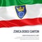 Federation of Bosnia and Herzegovina state Zenica Doboj Canton flag.