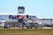 FedEx airplanes at airshow