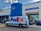 FedEx Express truck.