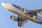 FedEx Federal Express Airbus A310 cargo aircraft taking off from Los Angeles International Airport.