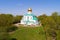 Fedorovsky Cathedral shooting from a quadcopter. Tsarskoye Selo