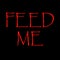 Feed me.Food related modern lettering quote.Cooking wall art print