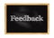 Feedback blackboard notice Vector illustration