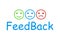 Feedback concept design, emotions scale background and banner. Emotion rating feedback opinion positive or negative. Vector