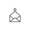 Feedback envelope line icon