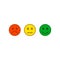 Feedback in form of emotions, smileys, emoji vector concept. Rank, level of satisfaction rating. User experience. Review of