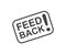 Feedback icon in black and white. Flat design. Customer and user opinions.