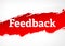 Feedback Red Brush Abstract Background Illustration