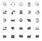 feedback silhouette vector icons