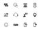 feedback silhouette vector icons