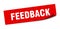 feedback sticker.