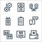 feedback and testimonials line icons. linear set. quality vector line set such as newsletter, quotes, quotation marks, help,
