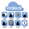 Feedback Vector Icon Set For Business Employers And Teamwork Situations