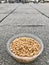 Feeding Birds with Sunflower / Kernel Seeds in Istanbul Streets. / Turkey.