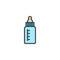 Feeding bottle filled outline icon