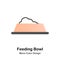 Feeding Bowl Mono Color Icon