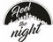 Feel night city town disco logo