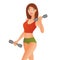 Feeling awesome Looking even better Shot of a beautiful and sporty young woman lifting up weights against white
