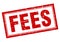 Fees square stamp