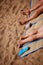 Feet on the beach