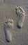 Feet imprint