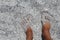 Feet in the sands of Salda lake