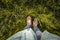 Feet standing in long grass