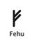 Fehu of Runes alphabet