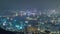 Fei ngo shan Kowloon Peak night timelapse Hong Kong cityscape skyline.
