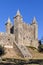 Feira Castle with the casemate bunker emerging from the walls.